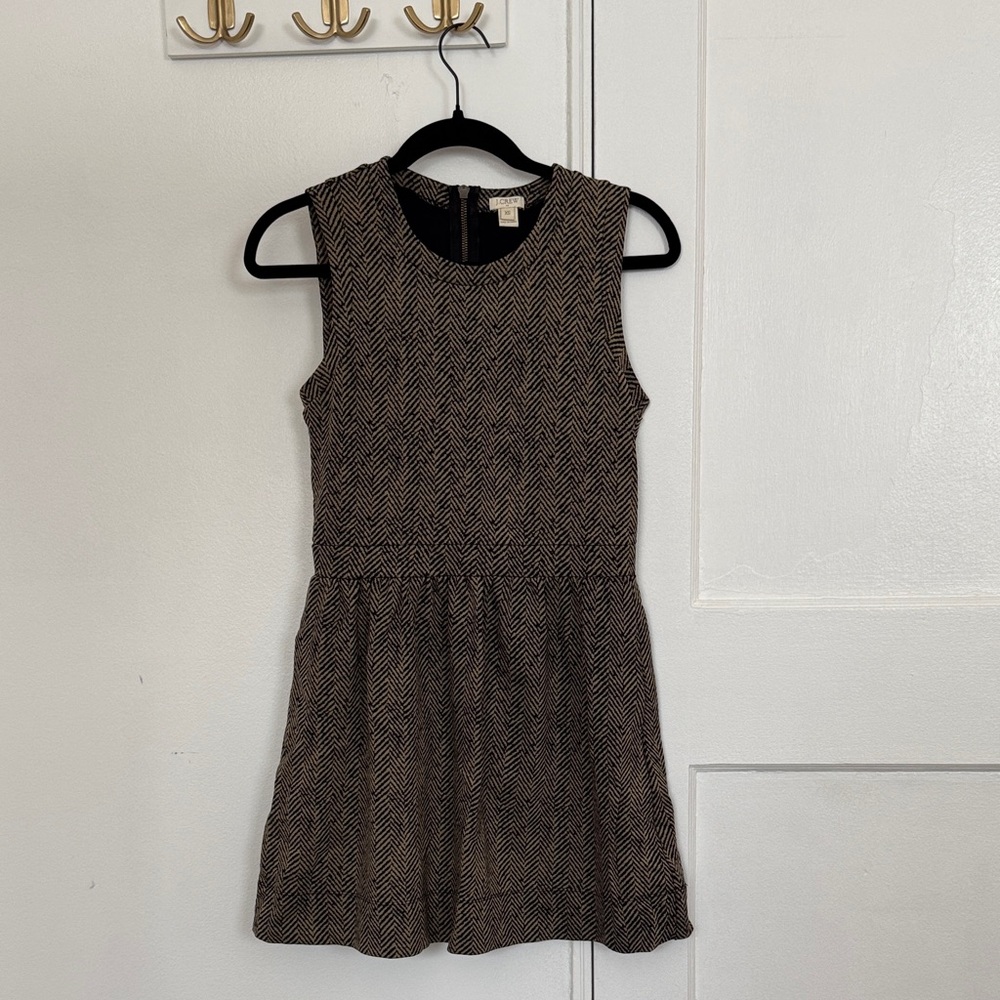 J. Crew - Stylish Black and Brown Dress